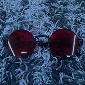 Red Lens Round Glasses